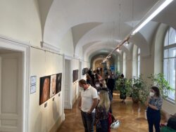 Vernissage Selbstportrait mit Maske in der Jugendgalerie im Grazer Rathaus