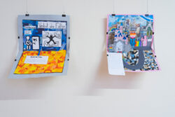 Ausstellungsansicht Zivilcourage von der HIB Liebenau in der Jugendgalerie des Grazer Rathauses