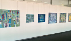 Ausstellungsansicht Zeit ist zeit von Friederike Schwab in der Galerie am Flughafen Graz