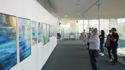 Ausstellungseröffnung Lalo Srkalovic Wasser, Galerie am Flughafen Graz