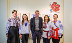 Ausstellungseröffnung Kraft des Lebens vom Ukrainischen Kulturverein Ridna Domivka in der Jugendgalerie im Grazer Rathaus
