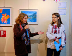 Ausstellungseröffnung Kraft des Lebens vom Ukrainischen Kulturverein Ridna Domivka in der Jugendgalerie im Grazer Rathaus
