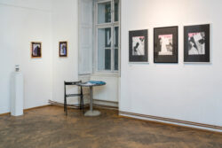 Ausstellung Galerie Centrum Wir zerschneiden die Geschichte Collagen von Julia Cimafiejeva | Klaus-Dieter Hartl | Nicole Wogg