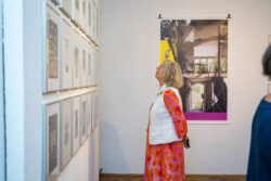 Eröffnung Galerie Centrum Wir zerschneiden die Geschichte Collagen von Julia Cimafiejeva | Klaus-Dieter Hartl | Nicole Wogg